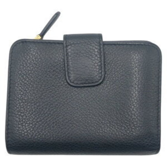 PRADA Black Leather Bifold Wallet Folding - Picture 2 of 9